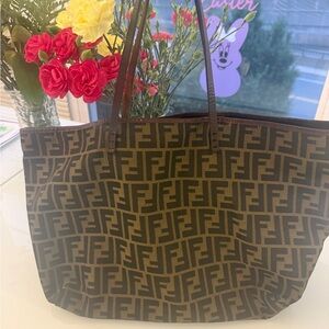 Fendi Monogram Brown Tote